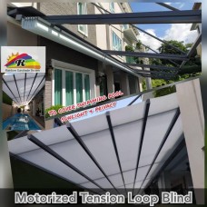 Motorized Tension Loop Blind - Indigo 10